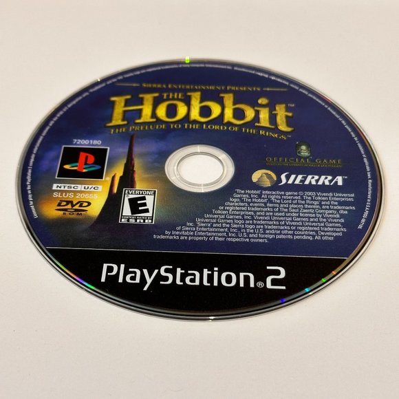 The Hobbit The Prelude To The Lord of The Rings Sony PS2 Playstation 2 Loose Dis - Picture 1 of 2